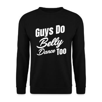 Jungs Machen Bauchtanz Zu Lustig Tänzerin Ägypten - Unisex Pullover - Schwarz - Vorne - Alina (178cm) & Michal (187cm)