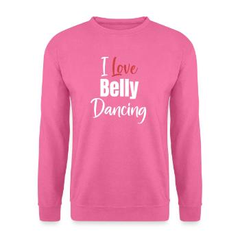 J’aime la danse du ventre drôle Égypte Lingerie - Sweat-shirt Unisexe - rose - Devant
