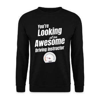You're looking for a great driving instructor mechanic - Unisex Sweatshirt - black - Front - Alina (178cm) & Michal (187cm)