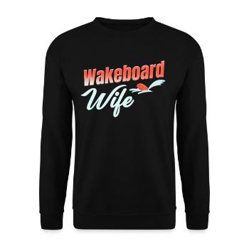 Wakeboard, Femme, Fille, Nautisme, Vagues - Sweat-shirt Unisexe - noir - Devant - Alina (178cm) & Michal (187cm)