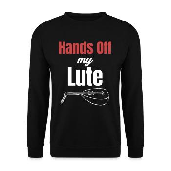 Hands of My Lute String Musician Mandolinist - Unisex Sweatshirt - black - Front - Alina (178cm) & Michal (187cm)