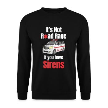 Ce n’est pas un ambulancier enragé - Sweat-shirt Unisexe - noir - Devant - Alina (178cm) & Michal (187cm)