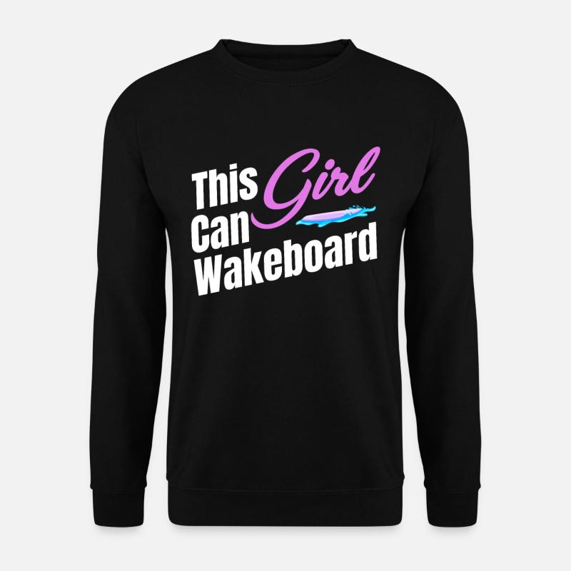 wakeboard, boat, - Unisex Sweatshirt - black