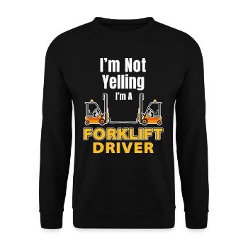 I'm not screaming, I'm a - Unisex Sweatshirt - black - Front - Alina (178cm) & Michal (187cm)