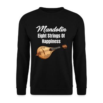 Mandoline Acht Saiten Des Glücks Gitarre - Unisex Pullover - Schwarz - Vorne - Alina (178cm) & Michal (187cm)