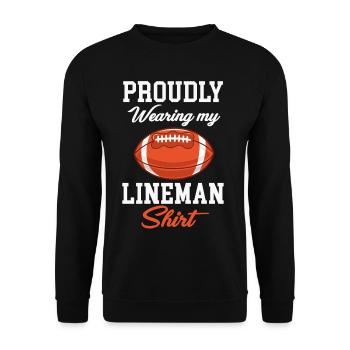 Pfannkuchen Verteilen Lustiger - Unisex Pullover - Schwarz - Vorne - Alina (178cm) & Michal (187cm)