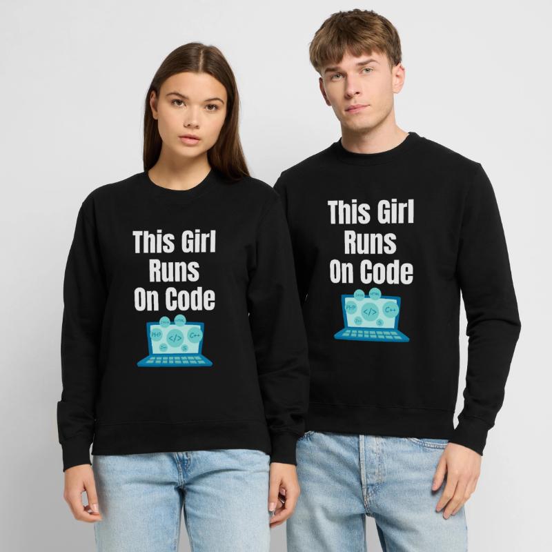 This Girl Runs On Codes Programmer Unisex Sweatshirt