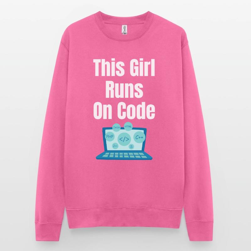 Dieses Mädchen Läuft Auf Codes Programmierer Unisex Pullover