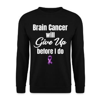 Der Hirntumor Wird Aufgeben, Bevor Ich Das - Unisex Pullover - Schwarz - Vorne - Alina (178cm) & Michal (187cm)