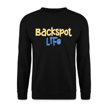Backspot Life Funny Athletes Spotter Dancing - Unisex Sweatshirt - black - Front - Alina (178cm) & Michal (187cm)