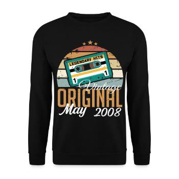 May 2008 Birthday Gift 2008 May - May 2008 - Unisex Sweatshirt - black - Front - Alina (178cm) & Michal (187cm)