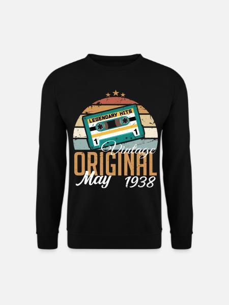 Cadeau d’anniversaire mai 1938 mai - mai 1938 - Sweat-shirt Unisexe - noir