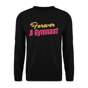 Für Immer Ein Turner Lustiger - Unisex Pullover - Schwarz - Vorne - Alina (178cm) & Michal (187cm)