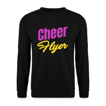 Cheer Flyer Funny Football Backspot Tumbling - Sweat-shirt Unisexe - noir - Devant - Alina (178cm) & Michal (187cm)