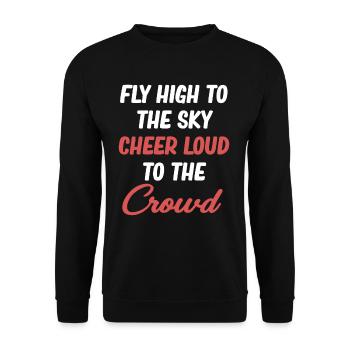 Volez haut dans le ciel, tirez bruyamment sur le - Sweat-shirt Unisexe - noir - Devant - Alina (178cm) & Michal (187cm)