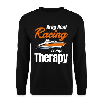 Drag Boat Racing Ist Mein - Unisex Pullover - Schwarz - Vorne - Alina (178cm) & Michal (187cm)