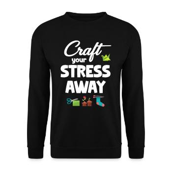 Stellen Sie Ihre Stressfreie Keramik Her - Unisex Pullover - Schwarz - Vorne - Alina (178cm) & Michal (187cm)