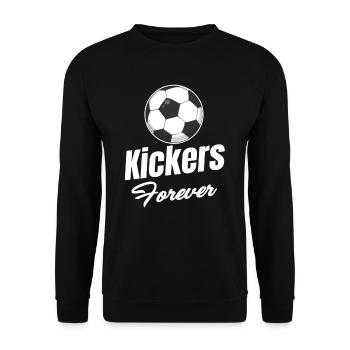 Kicker Forever Football Quarterback Placekicker - Sweat-shirt Unisexe - noir - Devant - Alina (178cm) & Michal (187cm)