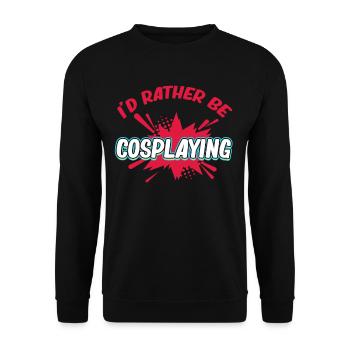 Je préfère costume de cosplay médiéval - Sweat-shirt Unisexe - noir - Devant - Alina (178cm) & Michal (187cm)