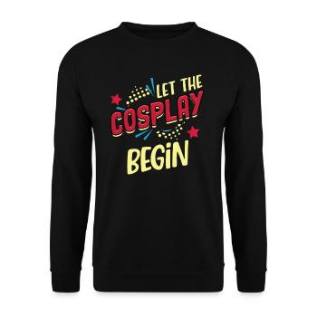 Laissez le Cosplay Commencer Costume Drôle - Sweat-shirt Unisexe - noir - Devant - Alina (178cm) & Michal (187cm)