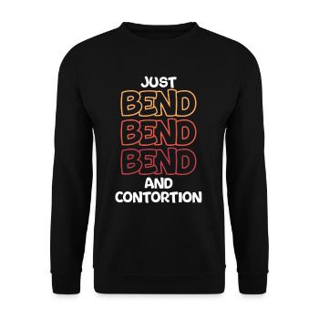 Just bend and twist - Unisex Sweatshirt - black - Front - Alina (178cm) & Michal (187cm)