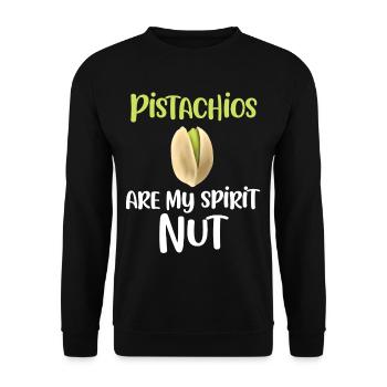 Les pistaches sont à moi - Sweat-shirt Unisexe - noir - Devant - Alina (178cm) & Michal (187cm)