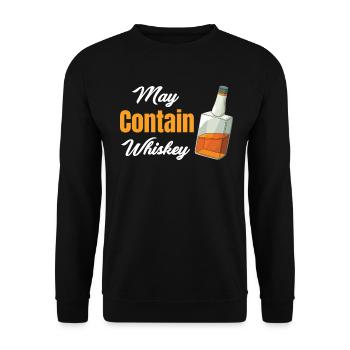 May Whiskey Bourbon Drinker Scotch Tequila Vodka - Unisex Sweatshirt - black - Front - Alina (178cm) & Michal (187cm)