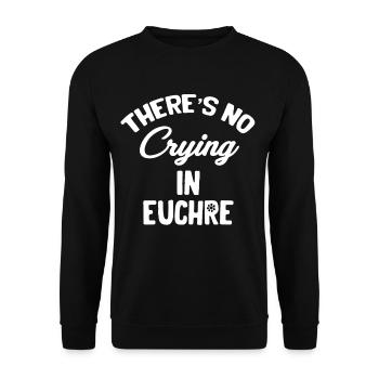 Es Gibt Kein Weinen In Euchre Casino Dealer - Unisex Pullover - Schwarz - Vorne - Alina (178cm) & Michal (187cm)