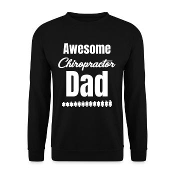 Großartiger Chiropraktiker Papa Papa Körperliche - Unisex Pullover - Schwarz - Vorne - Alina (178cm) & Michal (187cm)