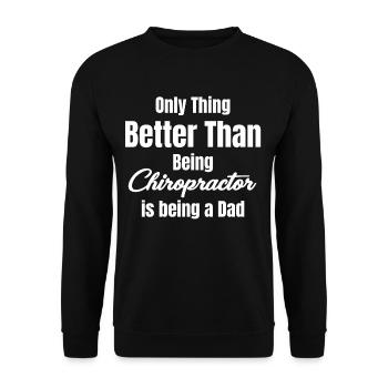 The only thing better than a - Unisex Sweatshirt - black - Front - Alina (178cm) & Michal (187cm)