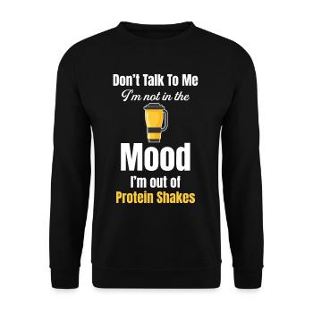 Don't talk to me, I'm not in the - Unisex Sweatshirt - black - Front - Alina (178cm) & Michal (187cm)