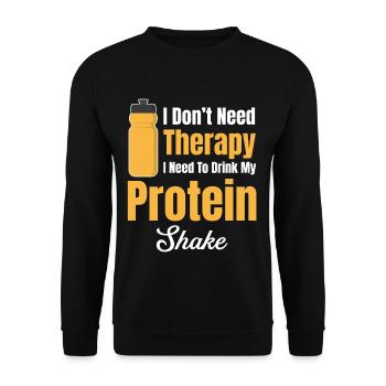 I don't need therapy. I need my - Unisex Sweatshirt - black - Front - Alina (178cm) & Michal (187cm)