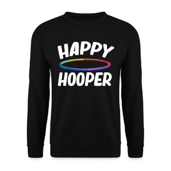 Happy Hooper Hooping Jugglers Gymnastic Baton - Unisex Sweatshirt - black - Front - Alina (178cm) & Michal (187cm)