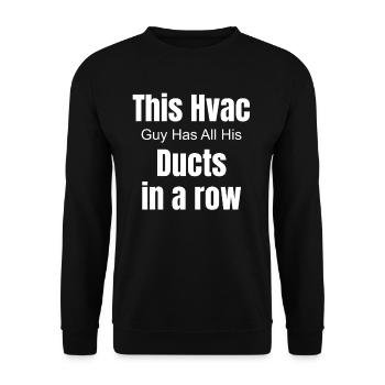 Dieser Hlk-typ Hat Alle Seine Kanäle In Einer - Unisex Pullover - Schwarz - Vorne - Alina (178cm) & Michal (187cm)