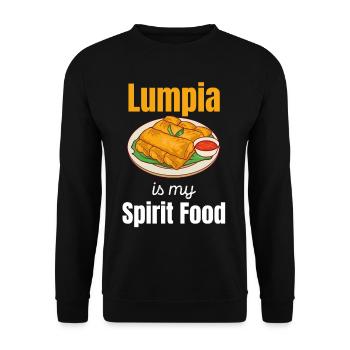 Lumpia est mon nourriture Pinoy Shanghai Adobo - Sweat-shirt Unisexe - noir - Devant - Alina (178cm) & Michal (187cm)