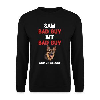 Saw how villain bit villain – end - Unisex Sweatshirt - black - Front - Alina (178cm) & Michal (187cm)