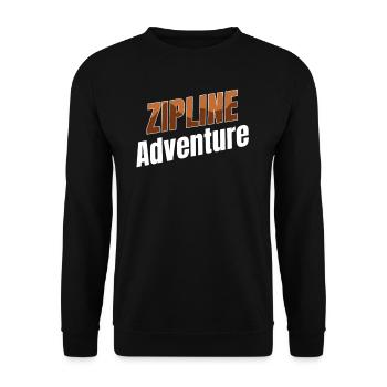 Tyrolienne Aventure Tyrolienne Parapente Tyrolienne - Sweat-shirt Unisexe - noir - Devant - Alina (178cm) & Michal (187cm)