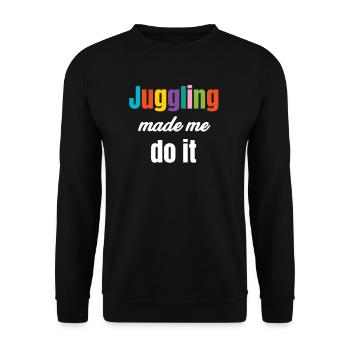 Le jonglage est mon jongleur cardio, barman, - Sweat-shirt Unisexe - noir - Devant - Alina (178cm) & Michal (187cm)