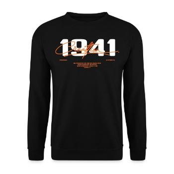 1941 Vintage Retro 1941 Birthday Gift 1941 - Unisex Sweatshirt - black - Front - Alina (178cm) & Michal (187cm)