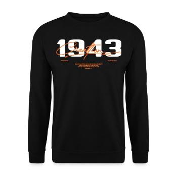 1943 Vintage Retro 1943 Geburtstagsgeschenk 1943 - Unisex Pullover - Schwarz - Vorne - Alina (178cm) & Michal (187cm)