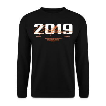 2019 Vintage Retro 2019 Geburtstagsgeschenk 2019 - Unisex Pullover - Schwarz - Vorne - Alina (178cm) & Michal (187cm)