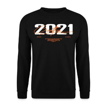 2021 Vintage Retro 2021 Birthday Gift 2021 - Unisex Sweatshirt - black - Front - Alina (178cm) & Michal (187cm)