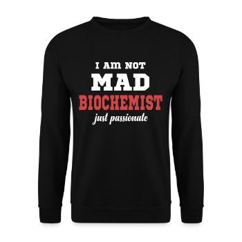 Je ne suis pas un biochimiste fou, juste - Sweat-shirt Unisexe - noir - Devant - Alina (178cm) & Michal (187cm)