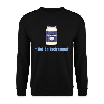 La mayonnaise n’est pas un instrument - Sweat-shirt Unisexe - noir - Devant - Alina (178cm) & Michal (187cm)