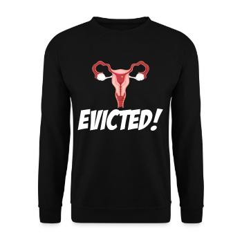 Expulsion! Drôle Hystérectomie Survivant Cervical - Sweat-shirt Unisexe - noir - Devant - Alina (178cm) & Michal (187cm)