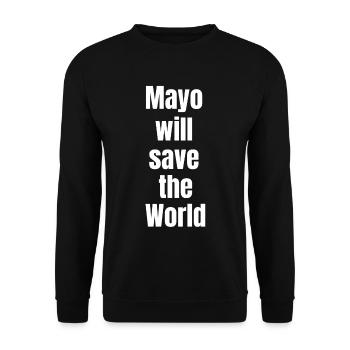 Mayo sauve le monde - Sweat-shirt Unisexe - noir - Devant - Alina (178cm) & Michal (187cm)