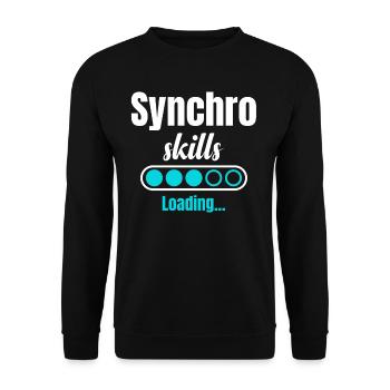 Chargement des compétences de synchronisation. Natation synchronisée - Sweat-shirt Unisexe - noir - Devant - Alina (178cm) & Michal (187cm)