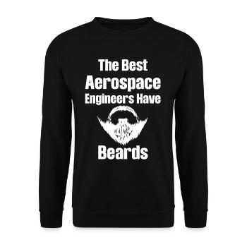 Die Besten Luft- Und Raumfahrtingenieure Haben - Unisex Pullover - Schwarz - Vorne - Alina (178cm) & Michal (187cm)