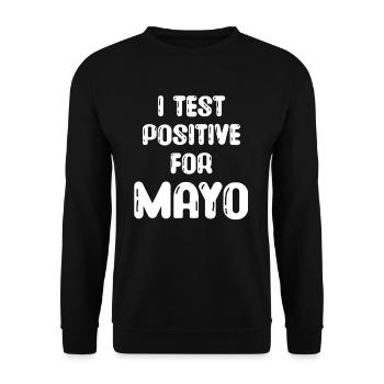 I test positive for - Unisex Sweatshirt - black - Front - Alina (178cm) & Michal (187cm)