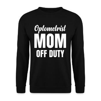 Optikerin, Mutter, Dienstfrei, Optikerin, - Unisex Pullover - Schwarz - Vorne - Alina (178cm) & Michal (187cm)